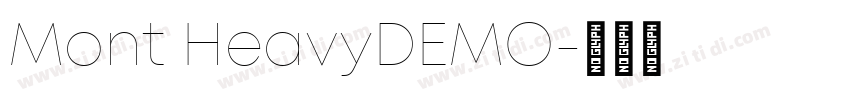 Mont HeavyDEMO字体转换